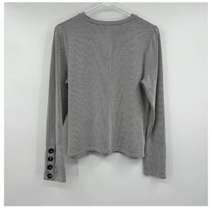 Like New, Urban Romantics Long Sleeve Striped Top Womens M Black & White (#94)